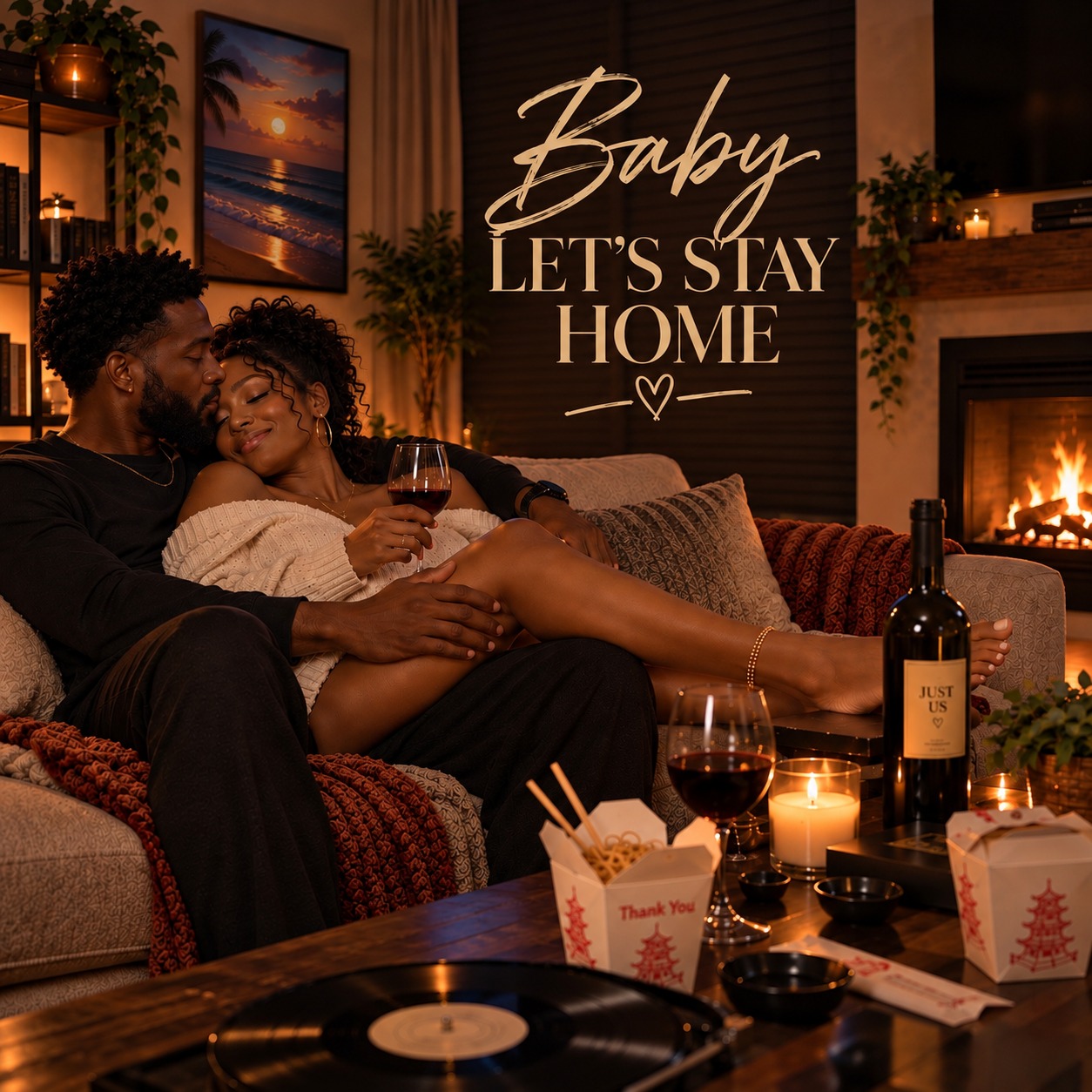 Baby Let's Stay Home - single cover art