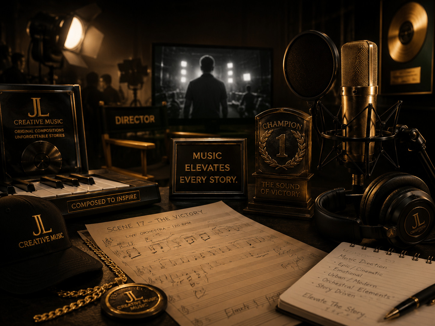 Custom music composition session